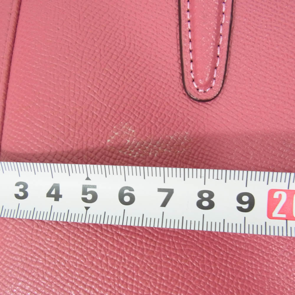 COACH コーチ F44962 2way ハンド ショルダー バッグ ピンク系【中古】
