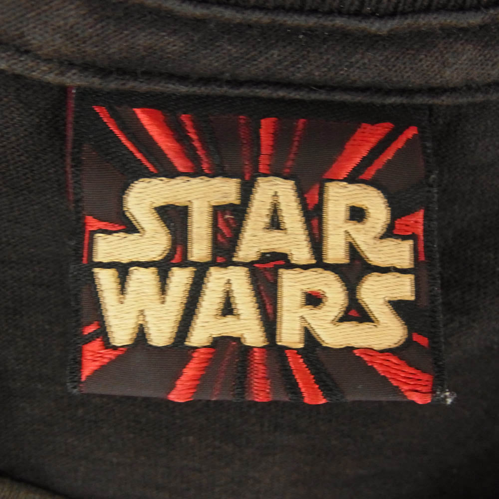 ヴィンテージ 90s STAR WARS ANAKIN DARTH VADER DON'T LOOK BACK スターウォーズ アナキン スカイウォーカー ムービー Tシャツ 半袖カットソー ブラウン系 L【中古】