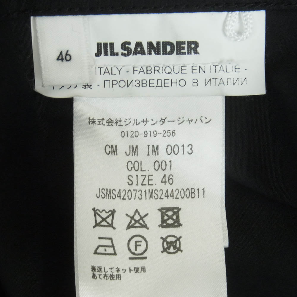 JIL SANDER ジルサンダー 20SS JSMS420731MS244200B11 Short Sleeve T-Shirt ショートスリーブ プルオーバー 半袖 Tシャツ ブラック系 001 46【中古】