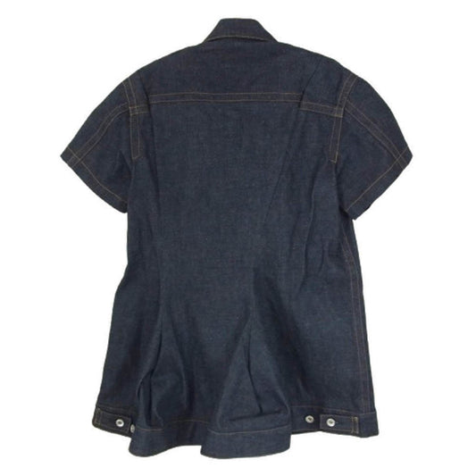 Sacai サカイ 25-07957 Denim Dress 再構築 デニム ドレス ミニスカート インディゴブルー系 2【中古】