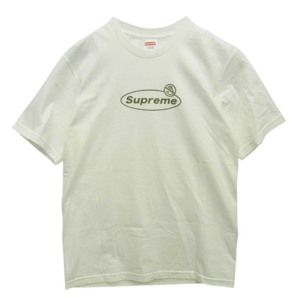 Supreme シュプリーム 22AW Warning Tee ワーニング ロゴ 半袖 Tシャツ ホワイト系 S【中古】