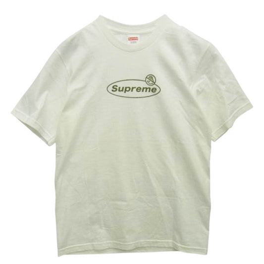Supreme シュプリーム 22AW Warning Tee ワーニング ロゴ 半袖 Tシャツ ホワイト系 S【中古】