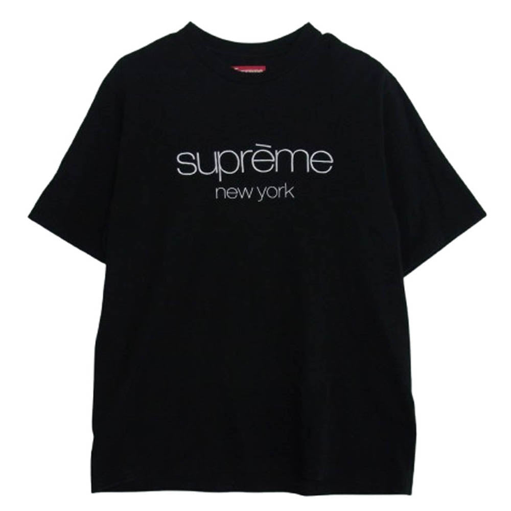 Supreme シュプリーム 23AW CLASSIC LOGO S/S TOP クラシックロゴ Tシャツ 半袖カットソー ブラック系 M【中古】
