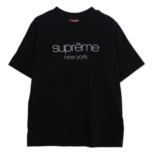 Supreme シュプリーム 23AW CLASSIC LOGO S/S TOP クラシックロゴ Tシャツ 半袖カットソー ブラック系 M【中古】
