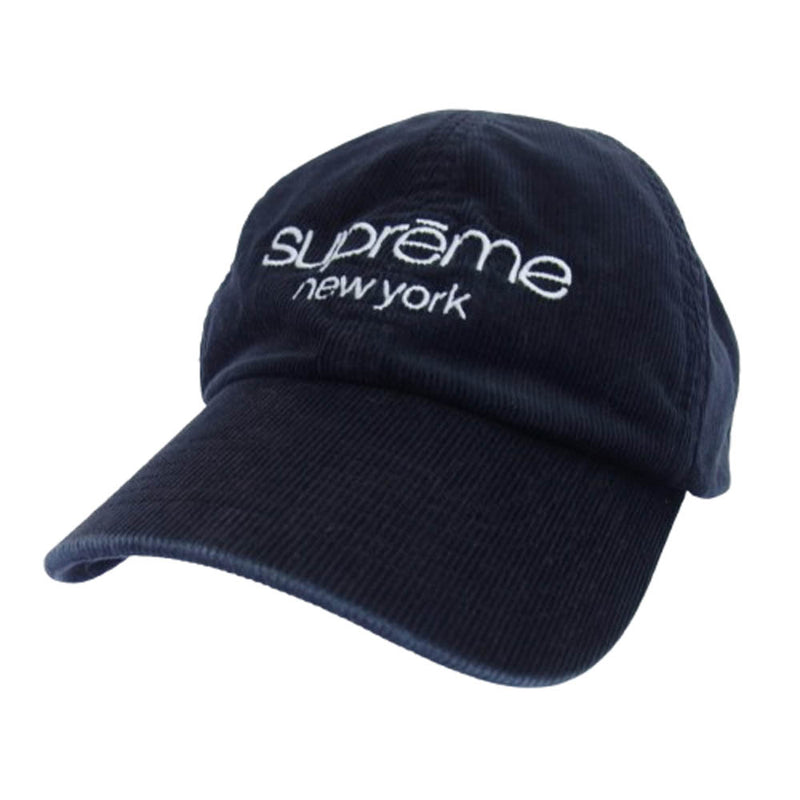 Supreme シュプリーム 21AW GORE-TEX Classic Logo Corduroy 6Panel Cap GTX クラシック ロゴ コーデュロイ 6パネル コーデュロイ 帽子 キャップ ブラック系【中古】