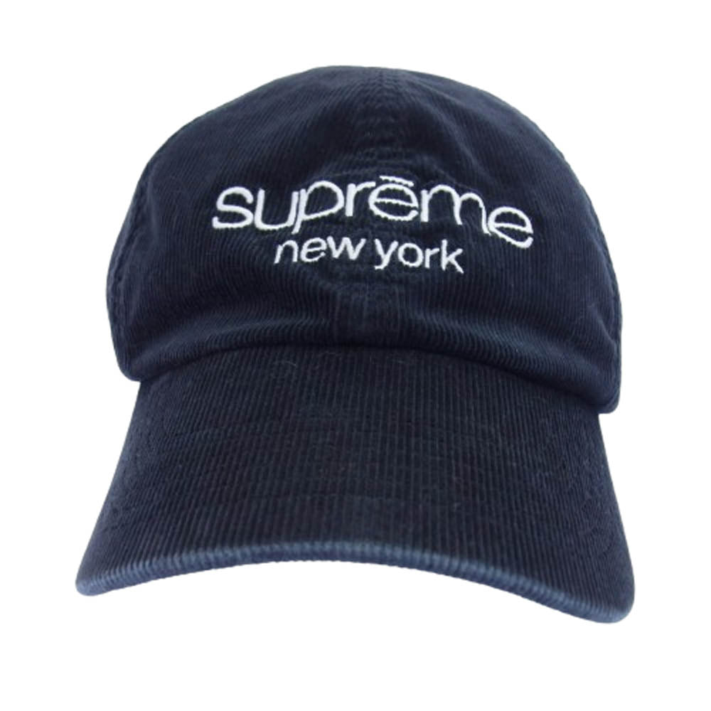 Supreme シュプリーム 21AW GORE-TEX Classic Logo Corduroy 6Panel Cap GTX クラシック ロゴ コーデュロイ 6パネル コーデュロイ 帽子 キャップ ブラック系【中古】