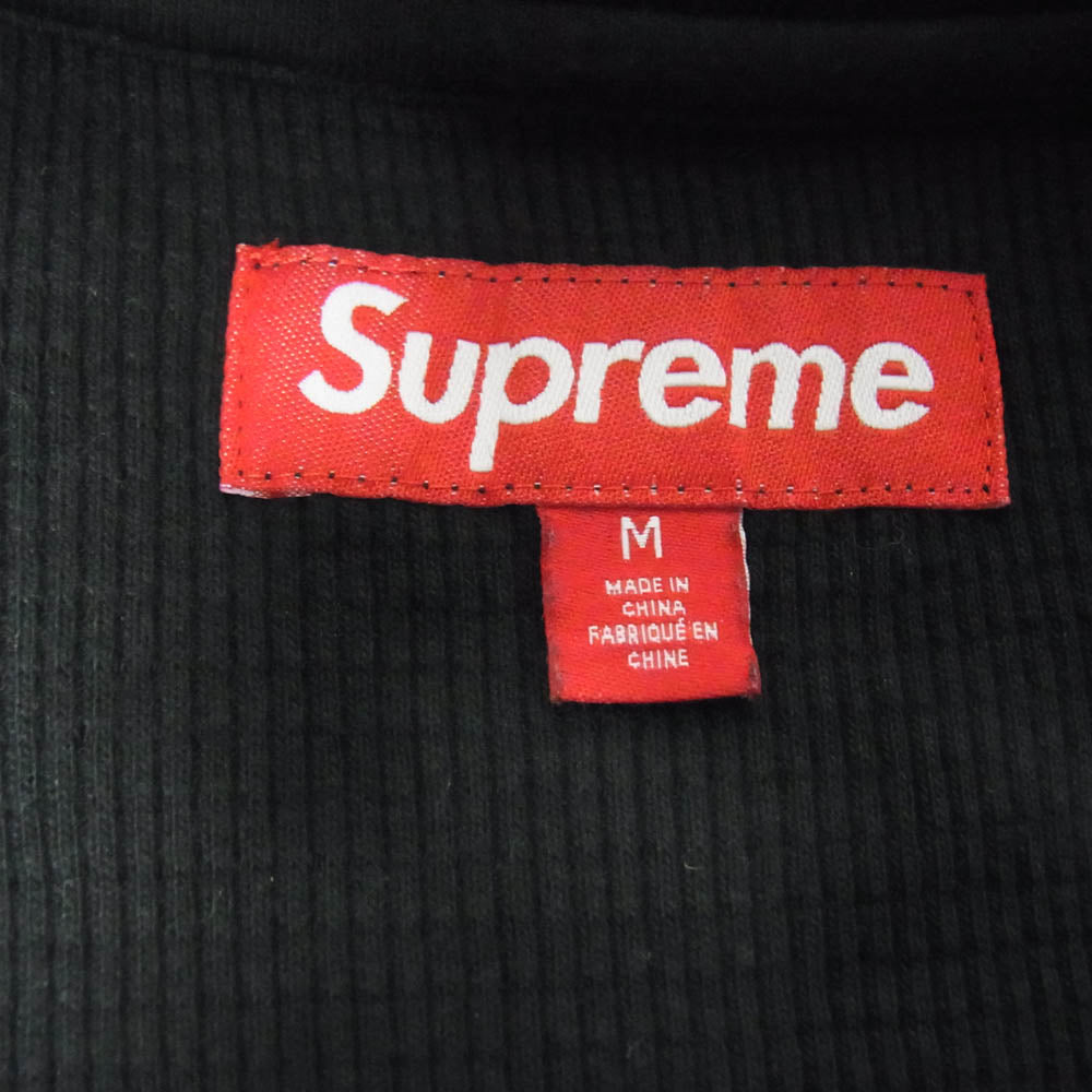 Supreme シュプリーム 24AW Stencil Thermal S/S Top ステンレスロゴ サーマル Tシャツ ブラック系 M【中古】