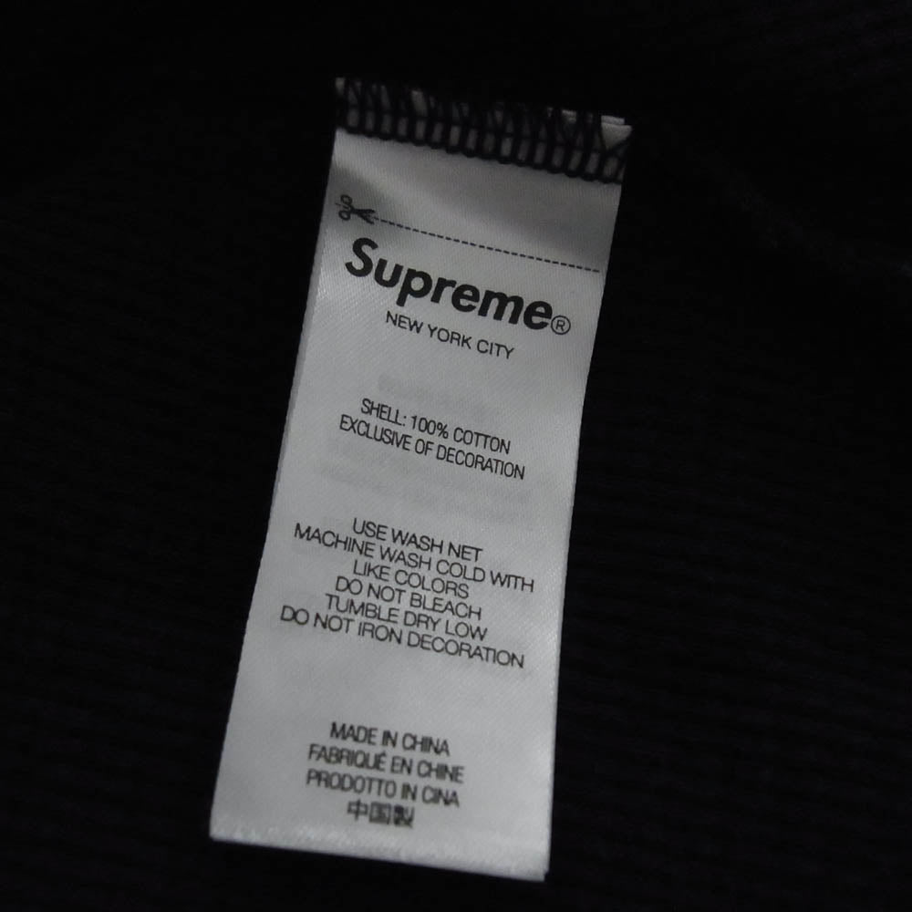 Supreme シュプリーム 24AW Stencil Thermal S/S Top ステンレスロゴ サーマル Tシャツ ブラック系 M【中古】