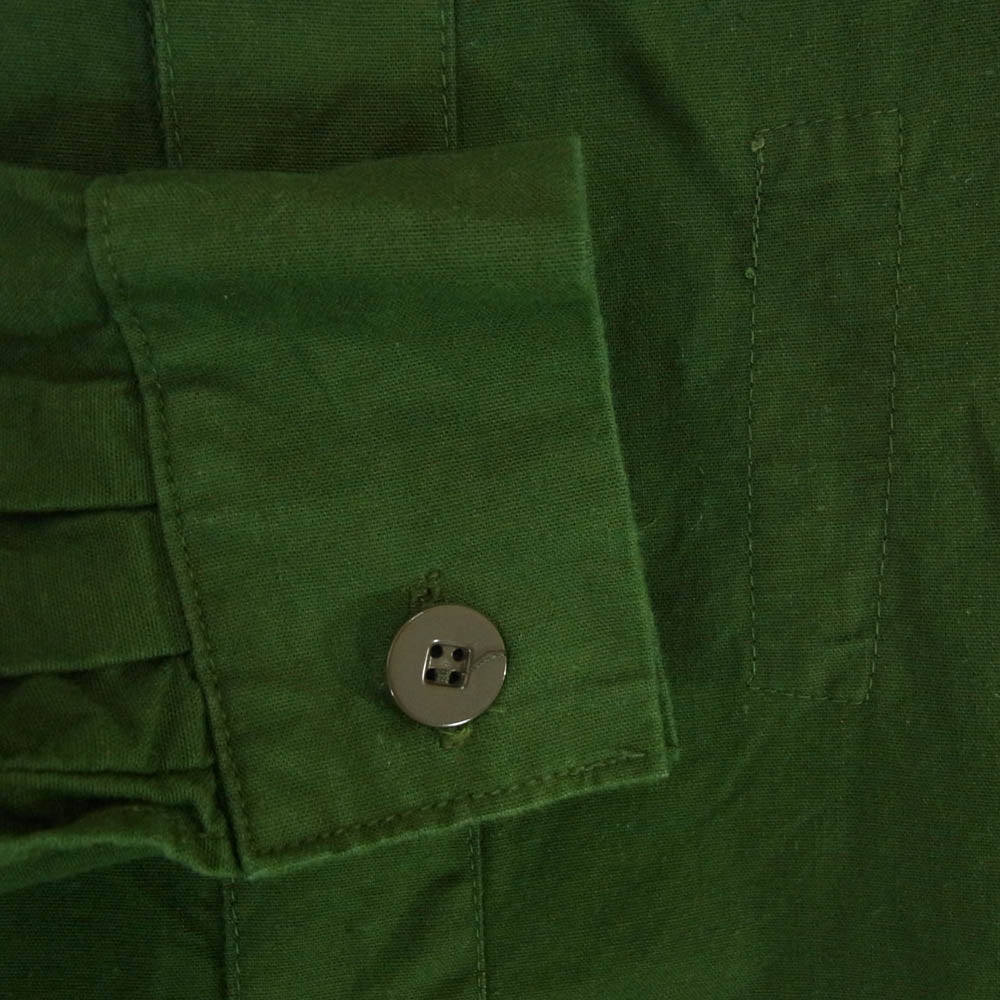 スウェーデン軍 M55 長袖 シャツ グリーン系 39【中古】