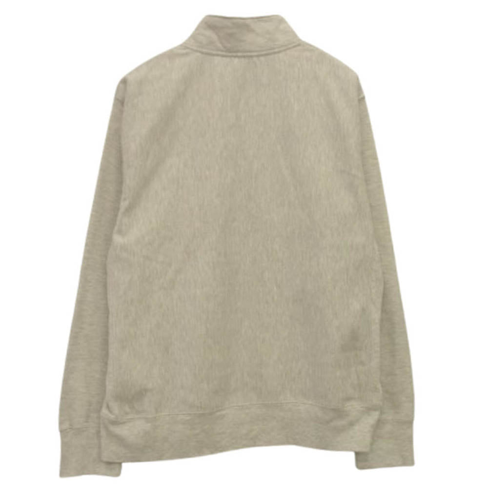 Champion チャンピオン ANCHORS AWEIGH OFFICIAL PRINT R/W 1/4 ZIP SWEAT アメリカ海軍兵学校 リバースウィーブ 刺繍 ロゴ ハーフ ジップ スウェット グレー系 2XL【中古】