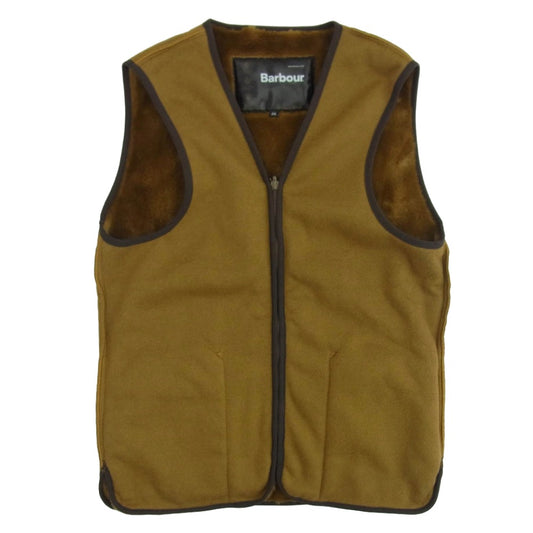 Barbour バブアー 1602078 リバーシブル ジップアップ ファーライナー ベスト ブラウン系 36【中古】