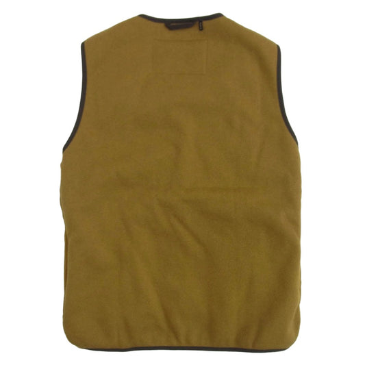 Barbour バブアー 1602078 リバーシブル ジップアップ ファーライナー ベスト ブラウン系 36【中古】