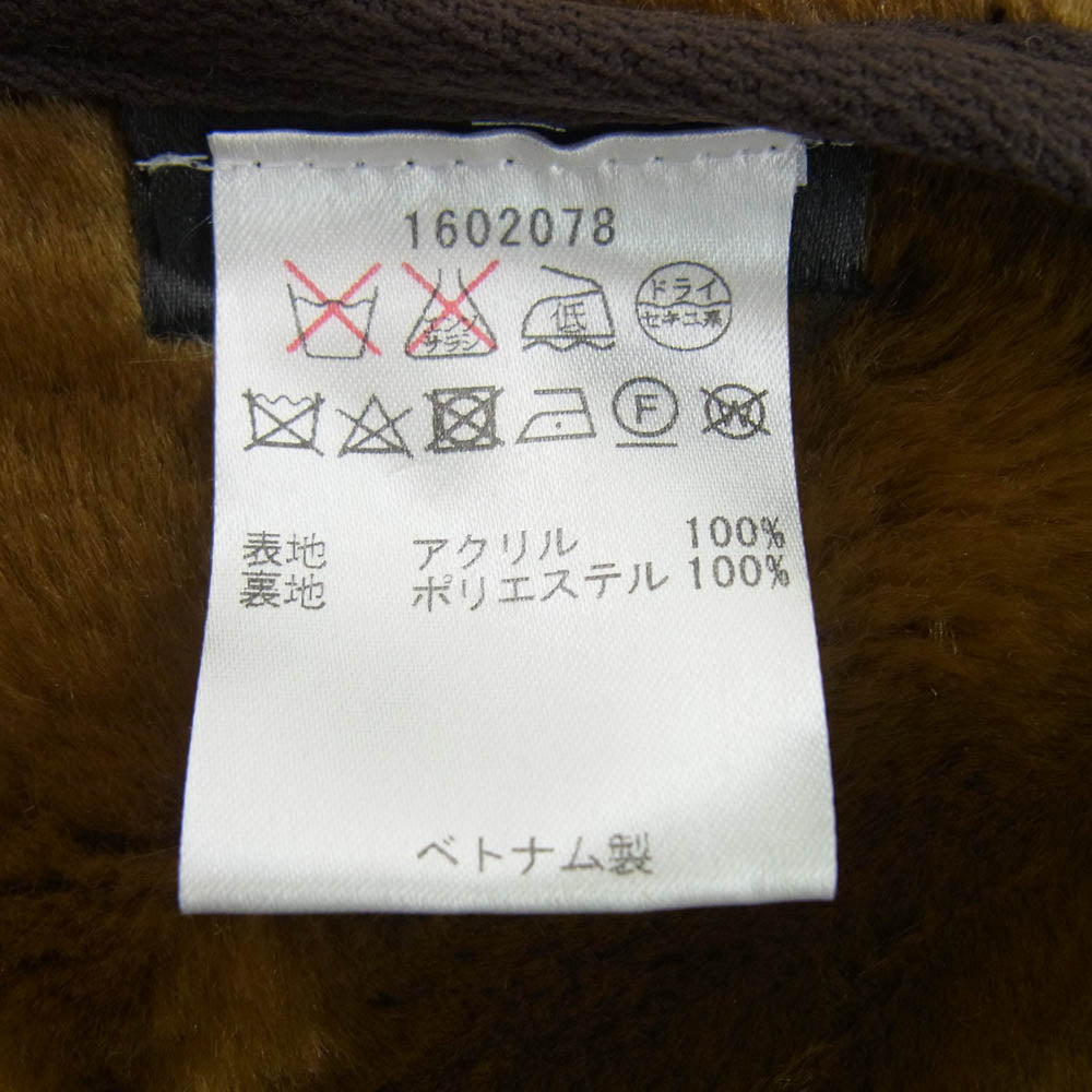 Barbour バブアー 1602078 リバーシブル ジップアップ ファーライナー ベスト ブラウン系 36【中古】