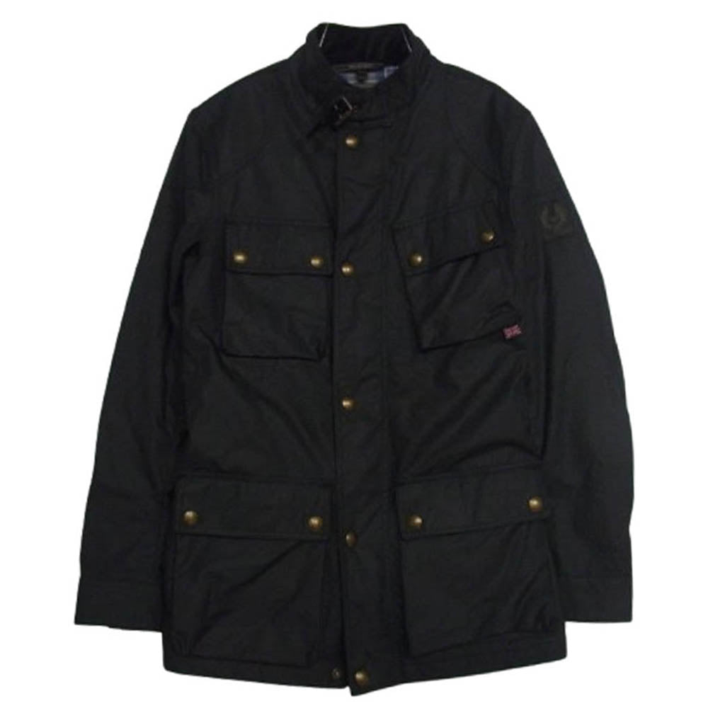 BELSTAFF ベルスタッフ 英国製 トライアルマスター オイルド ワックス ジャケット ブラック系 UK 34【中古】