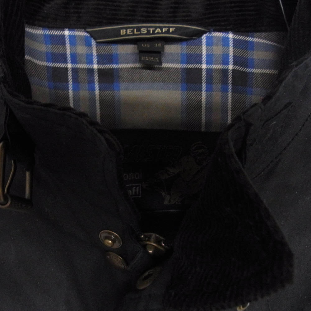 BELSTAFF ベルスタッフ 英国製 トライアルマスター オイルド ワックス ジャケット ブラック系 UK 34【中古】