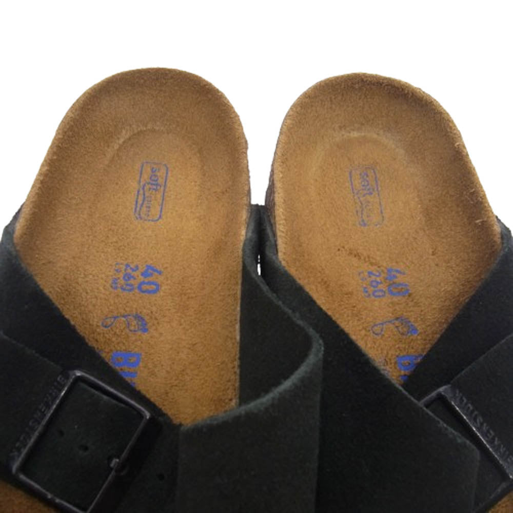 BIRKENSTOCK ビルケンシュトック 951321 ARIZONA SFB アリゾナ ソフトフットベッド ブラック系 26cm【中古】