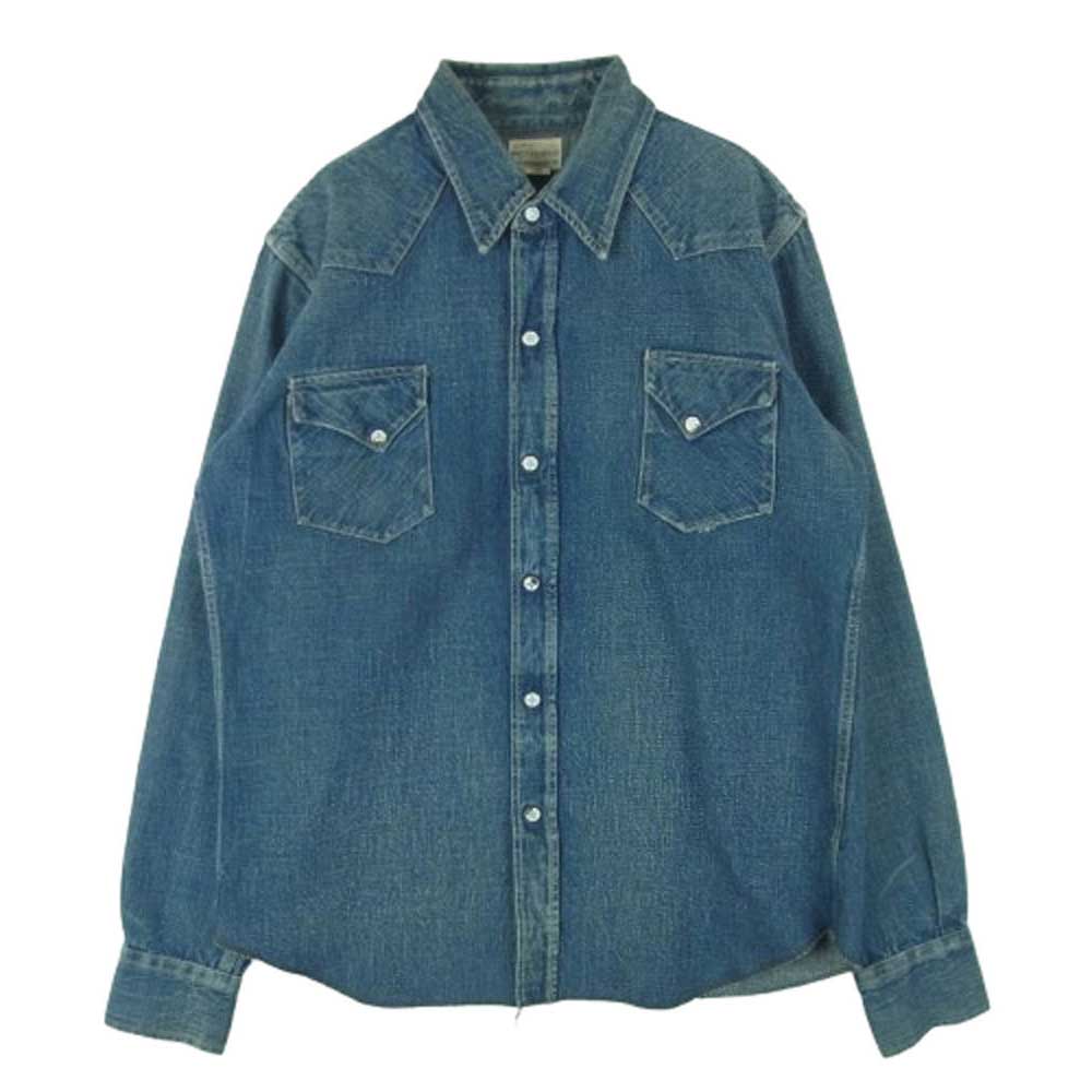 WAREHOUSE ウエアハウス WESTERN WEAR デニム ウエスタンシャツ インディゴブルー系 38【中古】