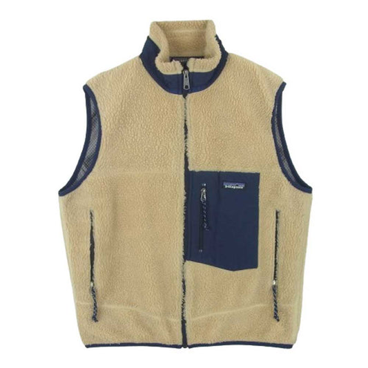 patagonia パタゴニア 01SS 23044 01年製 USA製 23044SP01 CLASSIC RETRO X VEST クラシック レトロX フリース ベスト ベージュ系 M【中古】
