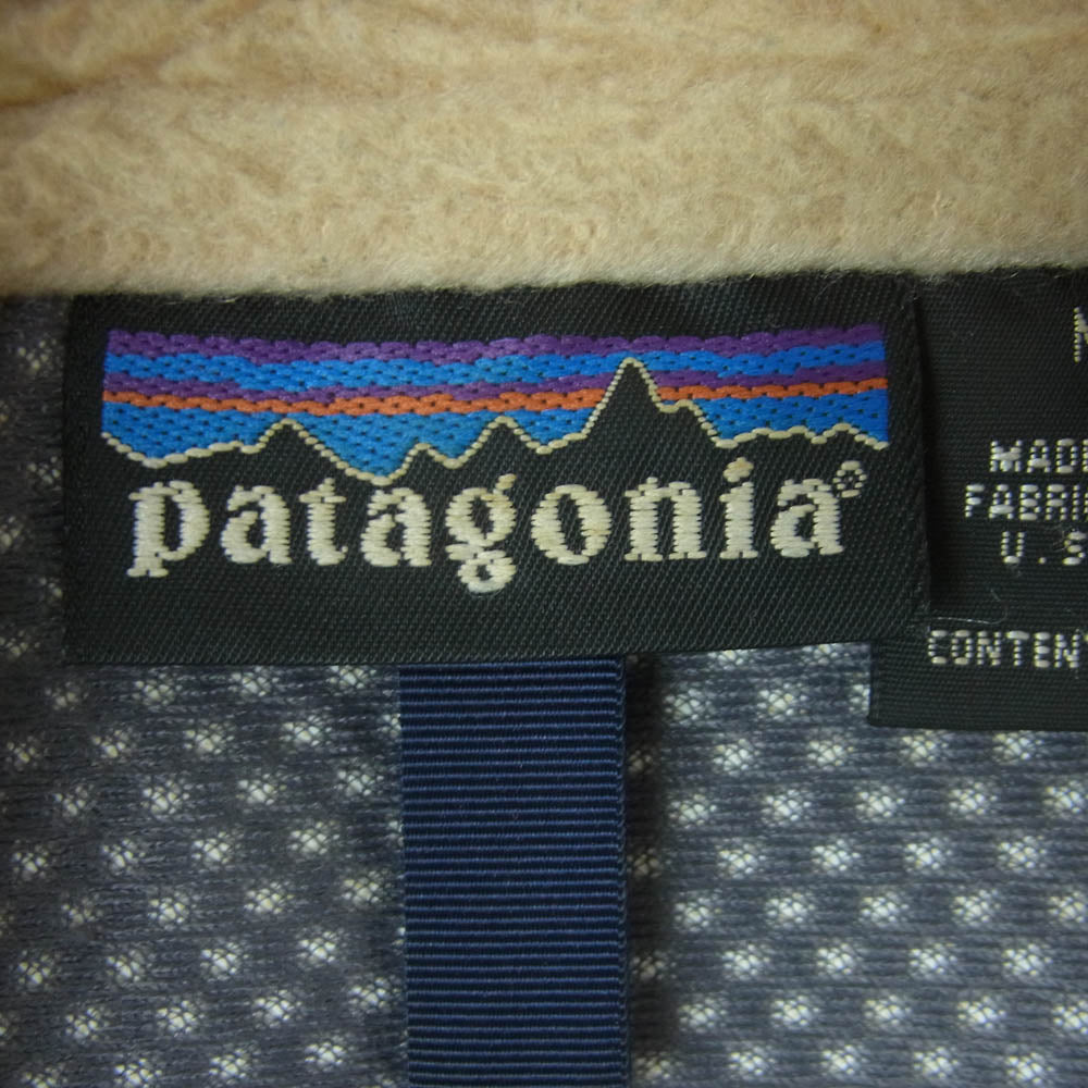 patagonia パタゴニア 01SS 23044 01年製 USA製 23044SP01 CLASSIC RETRO X VEST クラシック レトロX フリース ベスト ベージュ系 M【中古】