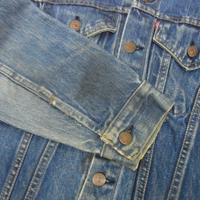 ビンテージ60年代リーバイス70505-0217紙パッチGジャン青BIGE36 ビンテージ60年代リーバイス70505-0217紙パッチGジャン青BIGE36