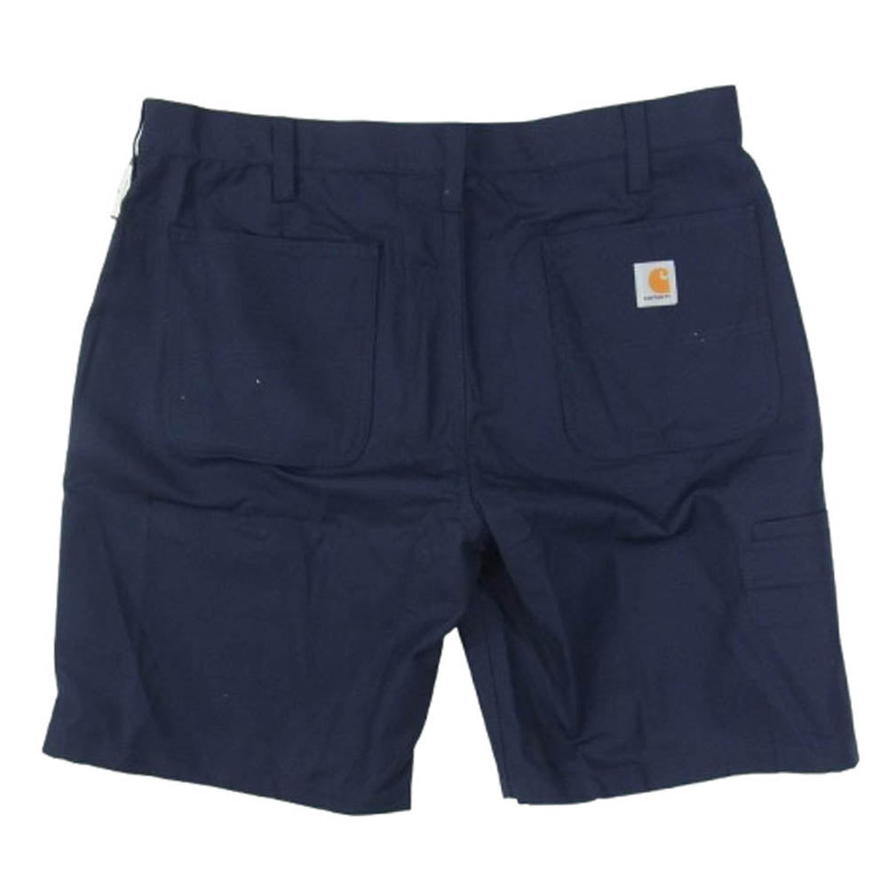 Carhartt カーハート コットンキャンバス ワーク ショーツ ハーフパンツ ネイビー系 38【中古】