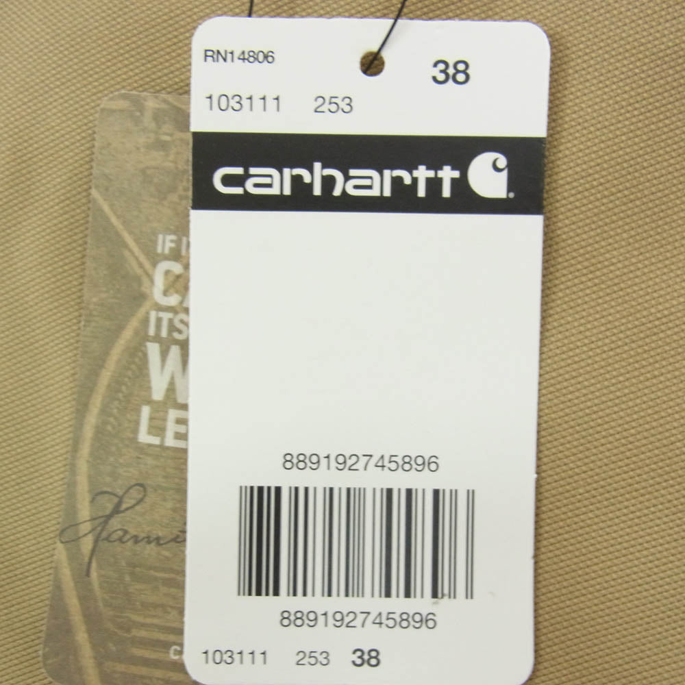 Carhartt カーハート コットンキャンバス ワーク ショーツ ハーフパンツ ライトブラウン系 38【中古】