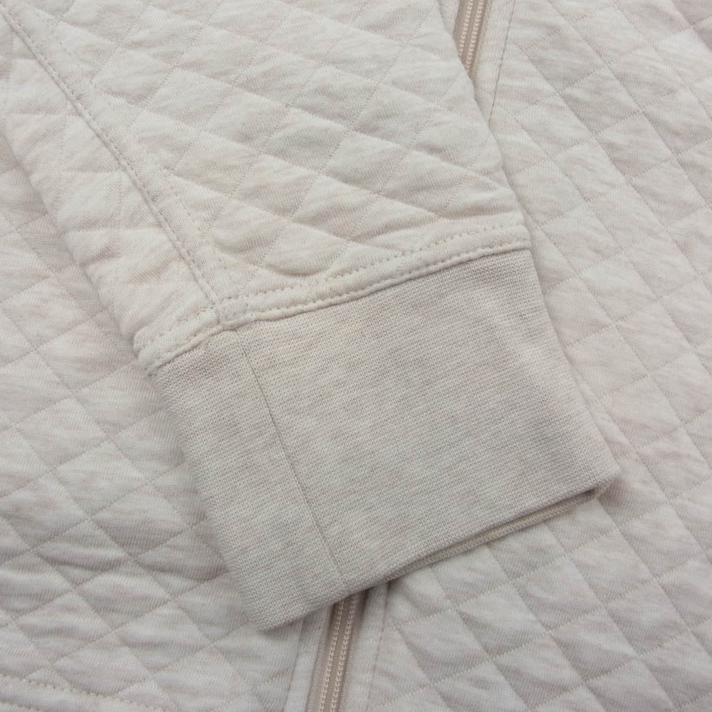 patagonia パタゴニア 18AW 25315 Women's Organic Cotton Quilt Hoody オーガニックコットン キルティング フーディー ジップ パーカー ホワイト系 S【中古】
