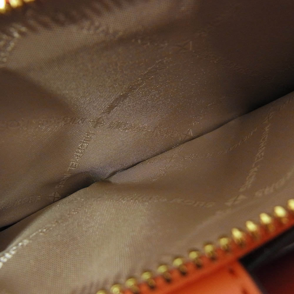 Michael Kors マイケルコース MKシグネチャー グラデーション ウォレット ポーチ オレンジ系【美品】【中古】