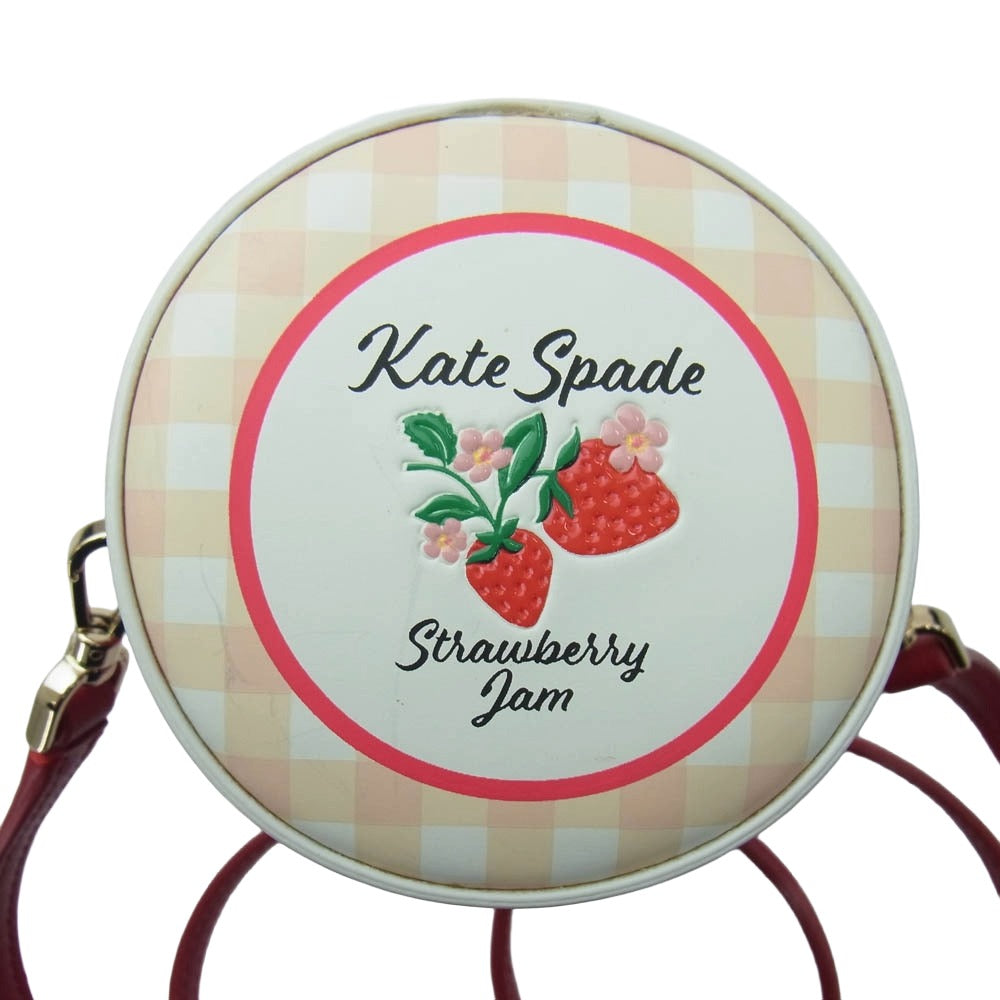 Kate Spade ケイトスペード ストロベリー 3D 苺ジャムモチーフ クロスボディ ショルダーバッグ レッド系【中古】