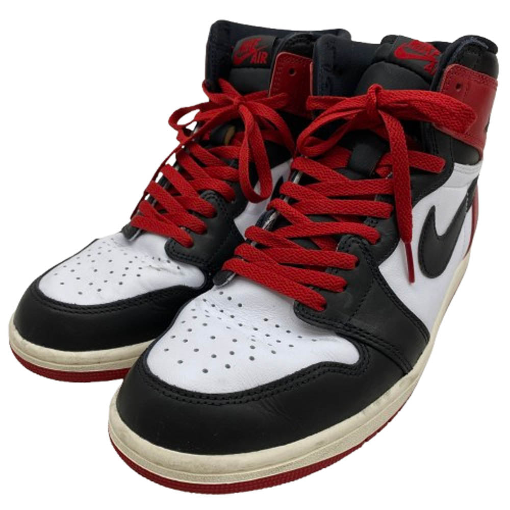 NIKE ナイキ DZ5485-106 Air Jordan 1 Retro High OG Black Toe Reimagined AJ1 エアジョーダン1 レトロ ハイカットスニーカー レッド系 28cm【中古】
