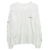CHROME HEARTS クロムハーツ（原本無） MLTCOL CEM CRS L/S Tee マルチカラー セメタリークロス プリント 長袖カットソー ホワイト系 L【中古】