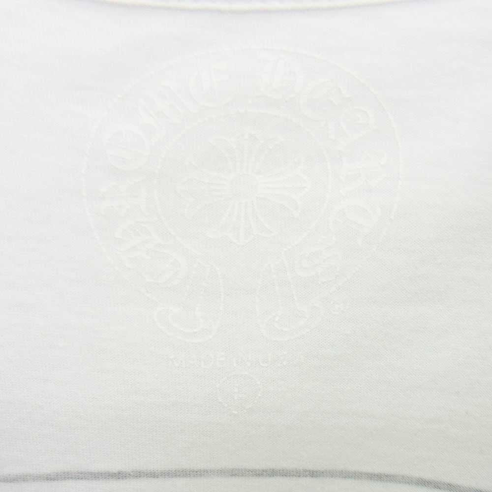 CHROME HEARTS クロムハーツ（原本無） MLTCOL CEM CRS L/S Tee マルチカラー セメタリークロス プリント 長袖カットソー ホワイト系 L【中古】