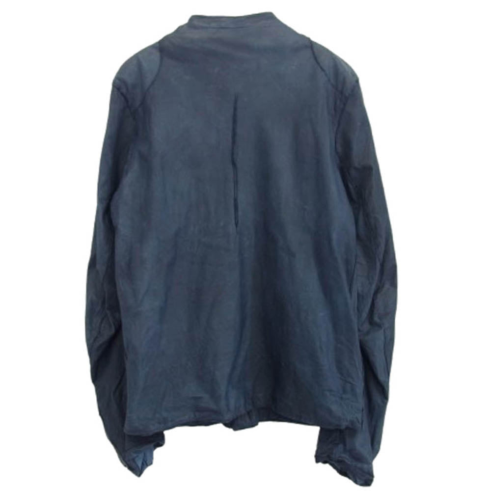 SISII シシ レザー シングル ライダース ジャケット ブルー系 M【中古】