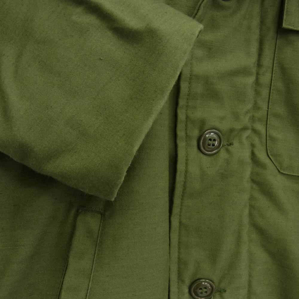 ヴィンテージ 8415-00-753-5611 80s 85年製 U.S.NAVY USN 海軍 A-2 デッキ ジャケット グリーン系 S【中古】