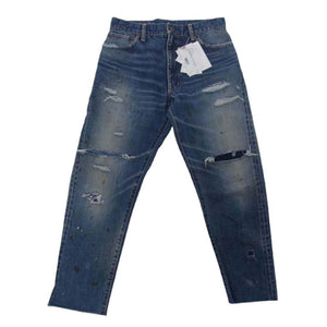 VISVIM ビズビム 0224905005011 SS JOURNEYMAN PANTS TACKED CRASH ジャーニーマン デニム パンツ インディゴブルー系 1【極上美品】【中古】