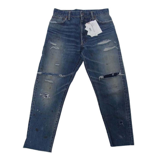 VISVIM ビズビム 0224905005011 SS JOURNEYMAN PANTS TACKED CRASH ジャーニーマン デニム パンツ インディゴブルー系 1【極上美品】【中古】