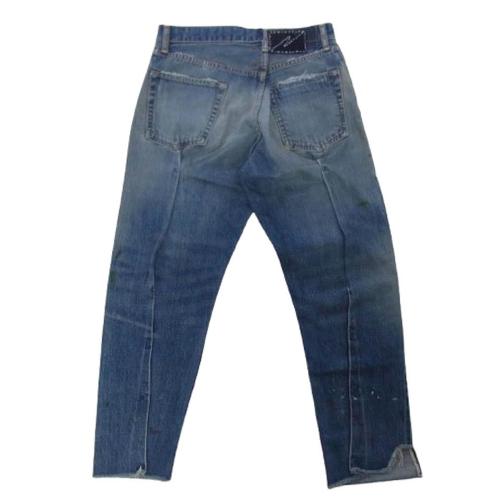VISVIM ビズビム 0224905005011 SS JOURNEYMAN PANTS TACKED CRASH ジャーニーマン デニム パンツ インディゴブルー系 1【極上美品】【中古】