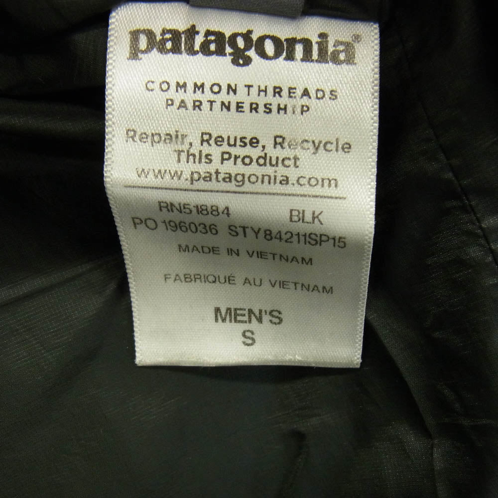 patagonia パタゴニア 15SS 84211 15年製 NANO PUFF JKT ナノパフ ジャケット プリマロフト 中綿 ブラック系 S【中古】