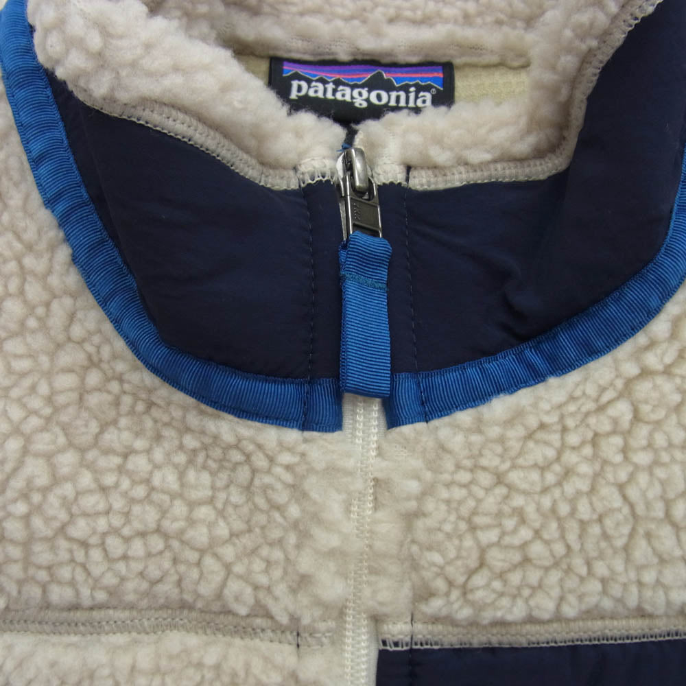 patagonia パタゴニア 18AW 23048 18年製 CLASSIC RETRO-X VEST クラシック レトロ X フリース ベスト ベージュ系 S【中古】