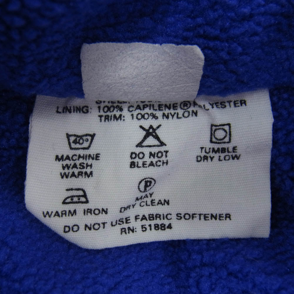 patagonia パタゴニア 90s USA製 シェルド シンチラ ジャケット ブルー系 M【中古】