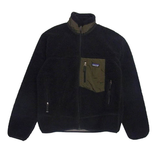 patagonia パタゴニア 08AW 23055 08年製 CLASSIC RETRO X クラシック レトロ X ジャケット フリースジャケット ブラック × オリーブ系 ブラック系 S【中古】