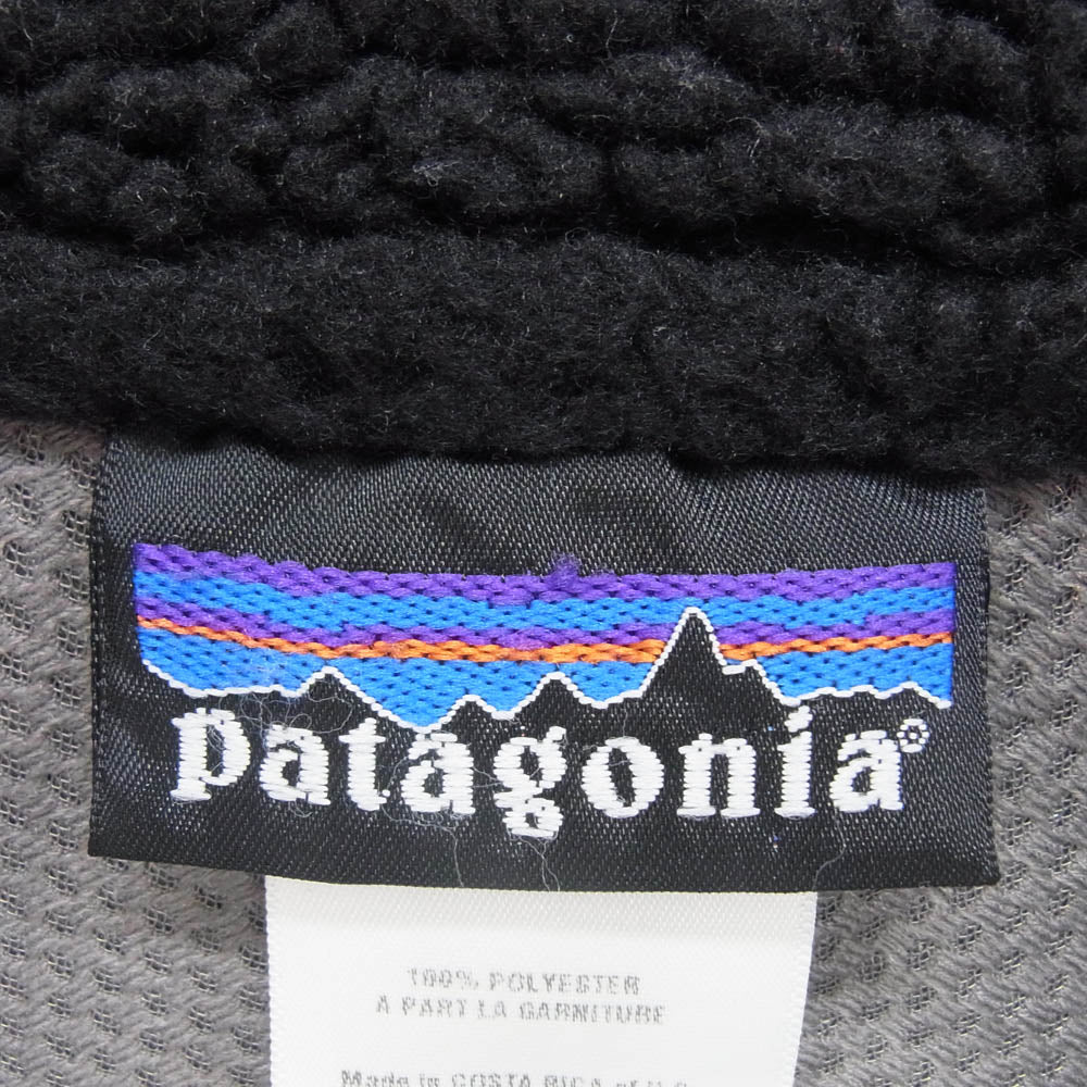 patagonia パタゴニア 08AW 23055 08年製 CLASSIC RETRO X クラシック レトロ X ジャケット フリースジャケット ブラック × オリーブ系 ブラック系 S【中古】