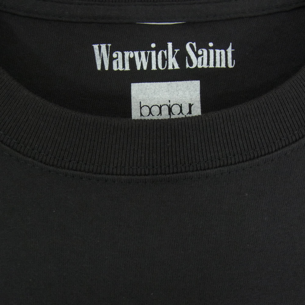 ワーウィック・セイント Saint for bonjour records 「Bjork」photo T-shirt Bjork ビョーク フォトプリント 半袖 Tシャツ チャコール系 XL【中古】