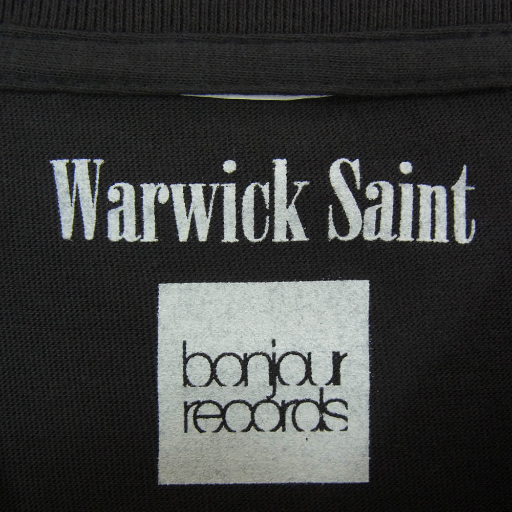 ワーウィック・セイント Saint for bonjour records 「Bjork」photo T-shirt Bjork ビョーク フォトプリント 半袖 Tシャツ チャコール系 XL【中古】