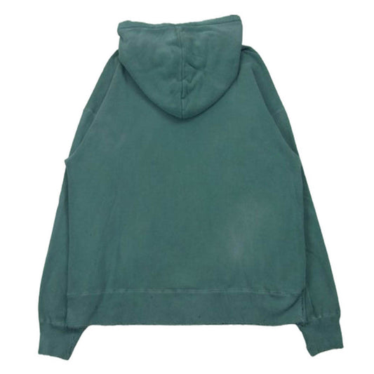 ANCELLM アンセルム 22AW ACW3 DAMAGE SWEAT HOODIE EX フーディー スウェット プルオーバー パーカー ライトグリーン系 2【中古】