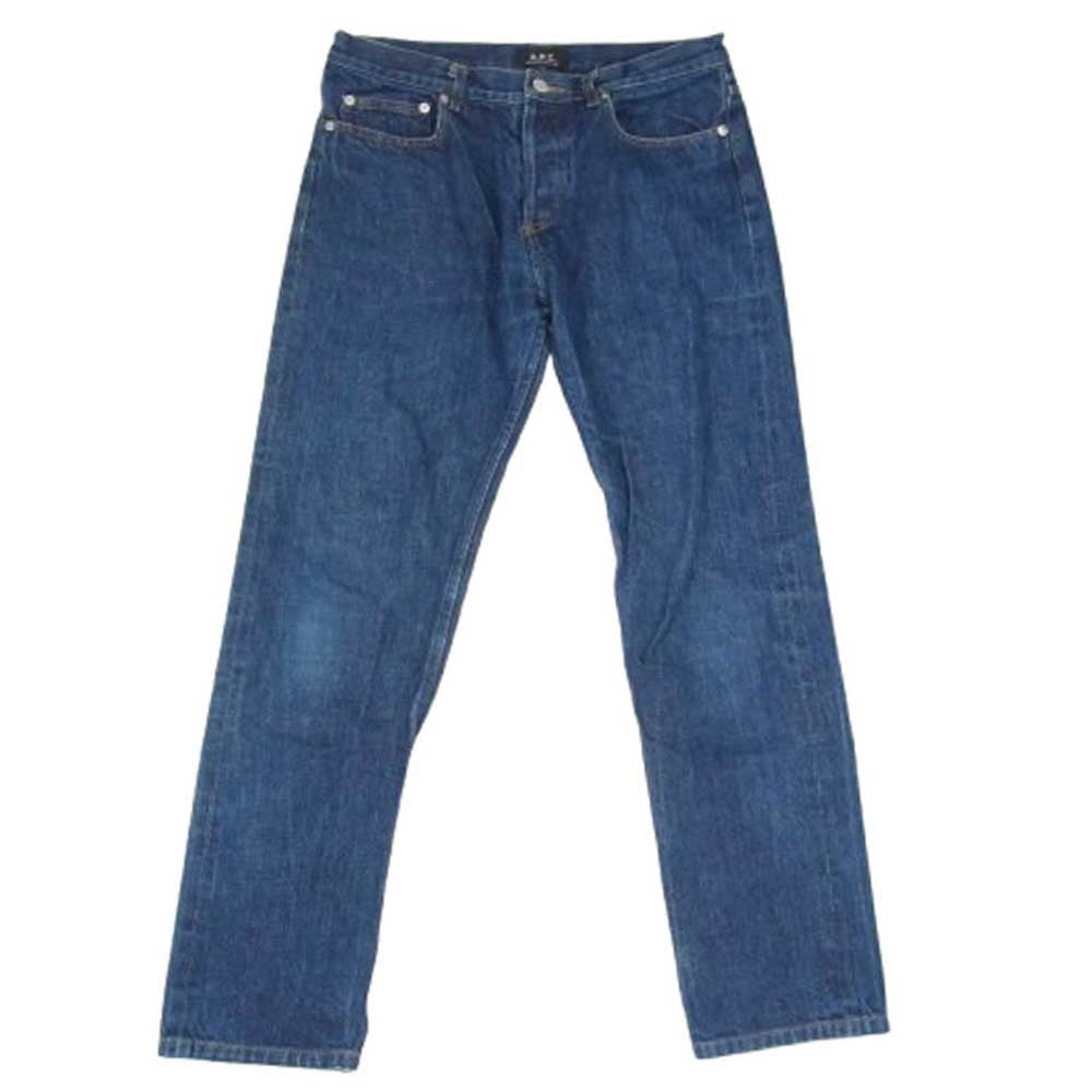 A.P.C. アーペーセー NEW STANDARD イーストバイウエスト期 日本製 赤耳 セルビッチデニム パンツ インディゴブルー系 30【中古】