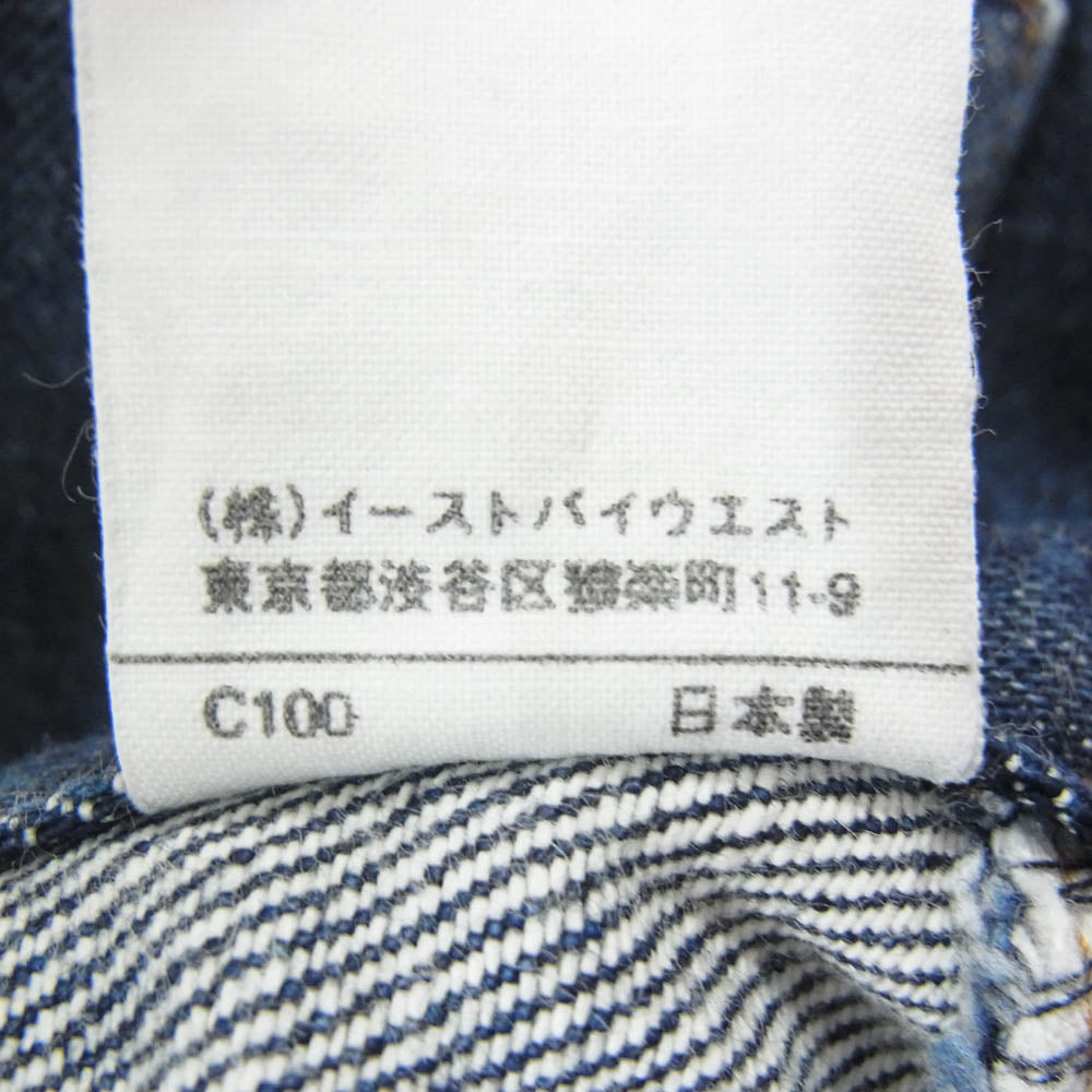 A.P.C. アーペーセー NEW STANDARD イーストバイウエスト期 日本製 赤耳 セルビッチデニム パンツ インディゴブルー系 30【中古】