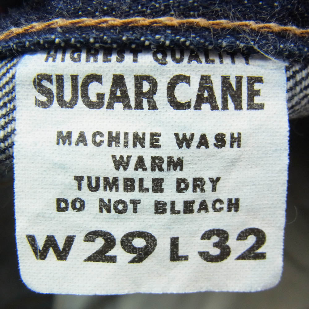 SUGAR CANE シュガーケーン SC42021 14.25oz. DENIM 2021 MODEL SLIM TAPERED スリムテーパード インディゴブルー系 W29 L32【中古】