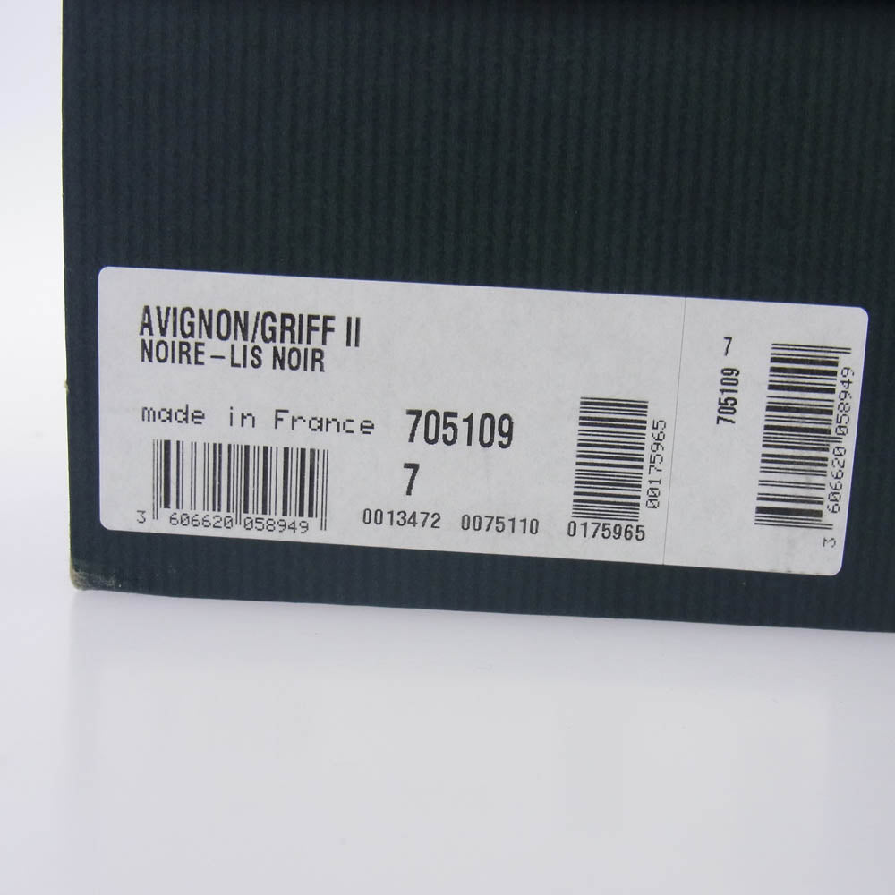 Paraboot パラブーツ 705109 AVIGNON アヴィニョン Uチップ レザー シューズ ブラック系 7【中古】