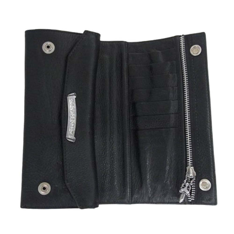 CHROME HEARTS クロムハーツ（原本無） LONG WALLET グリーシー クロス